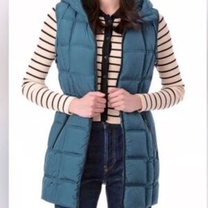 BERNARDO- Hooded Puffer Best, deep teal, size M